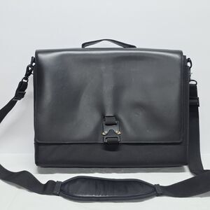 SF San Francisco Waterfield Designs Laptop Messenger Bag Black Leather And Nylon